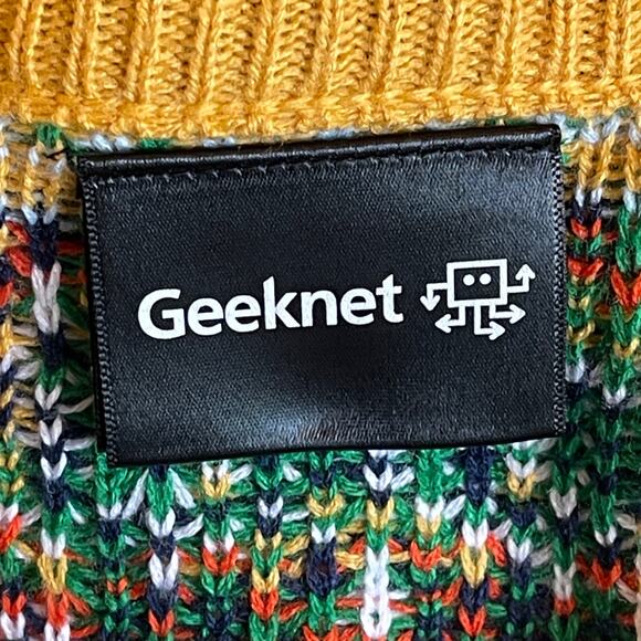 Think Geek Geeknet Shibu Ina Ugly Christmas Sweater Size Medium NWOT - Picture 3 of 4